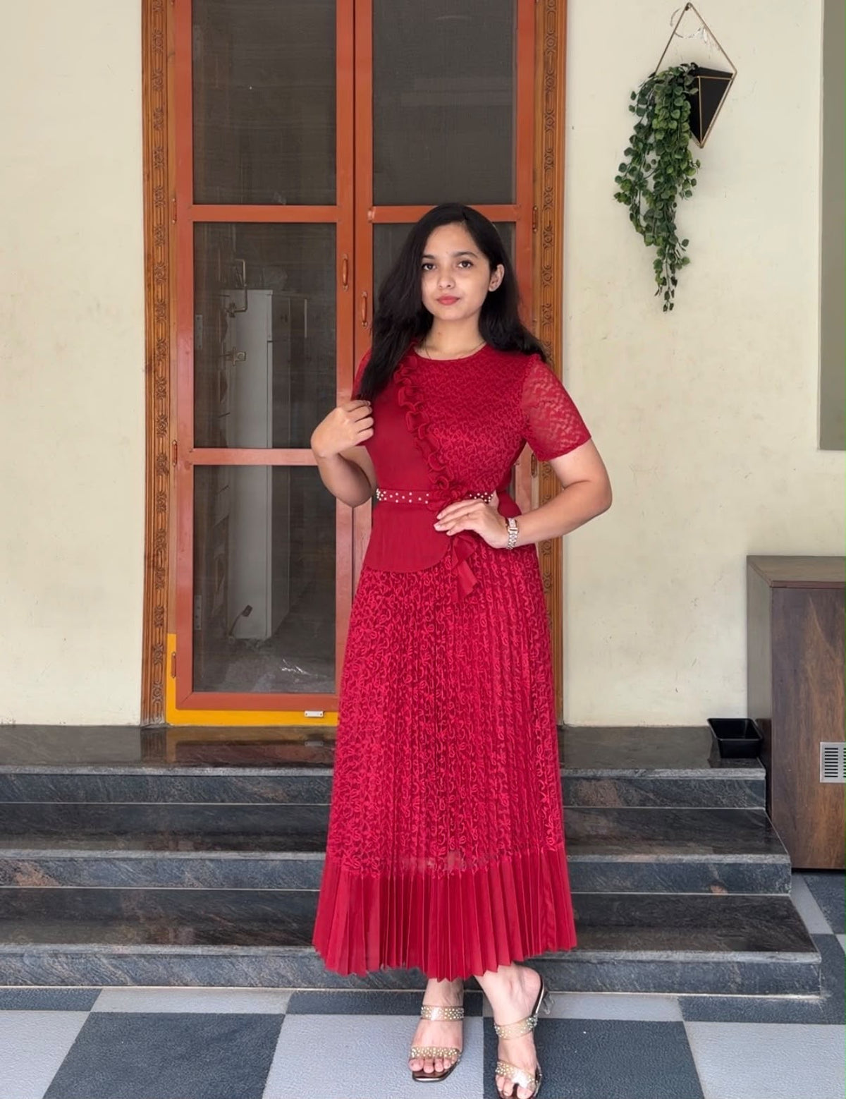 Fanah Exclusive Pleated Dress