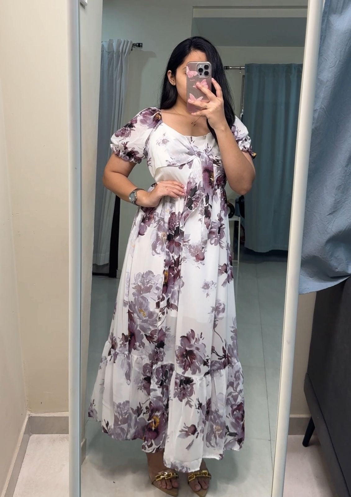 Alice Georgette Floral Printed Dress