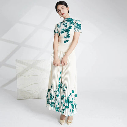 Robin Exclusive Pleated Co-Ords(3) - Green image