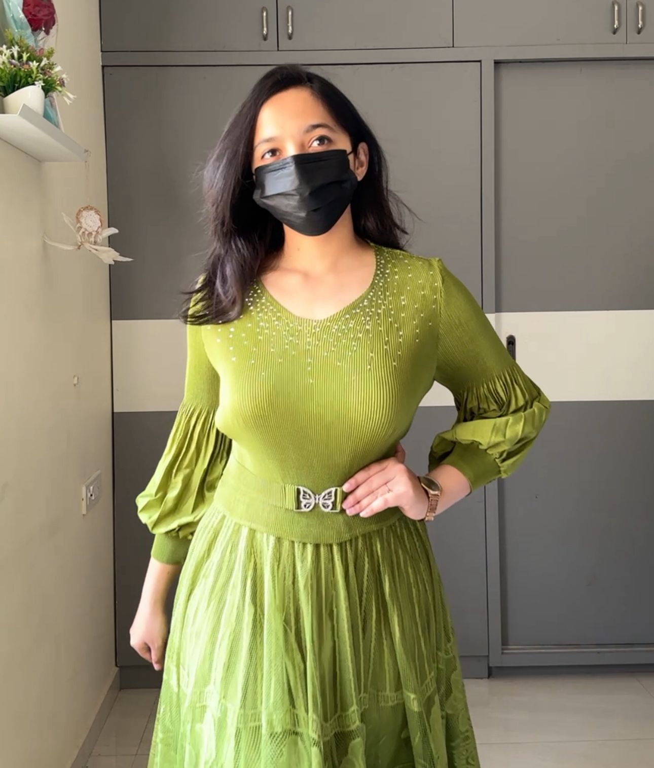 Sion Exclusive Pleated Dress