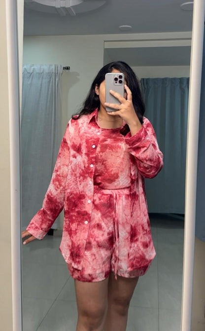 Jolina Printed Co-Ords - Pink image