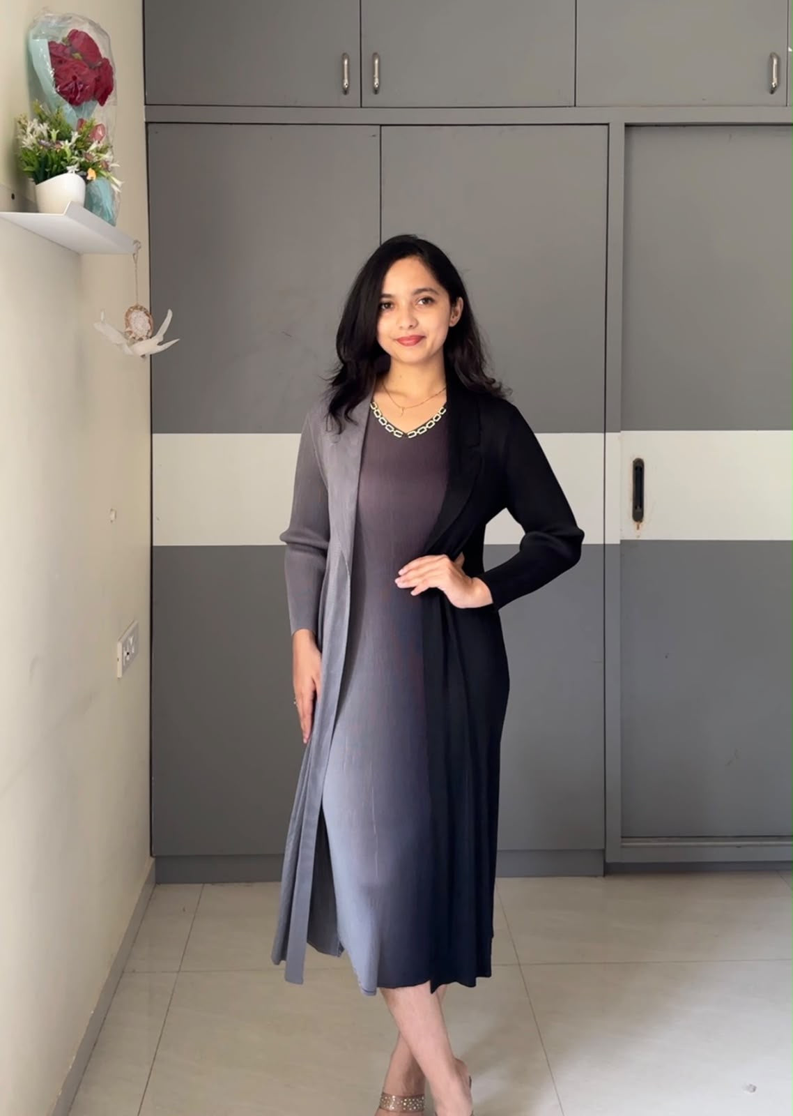 Simmi Exclusive Pleated Dress