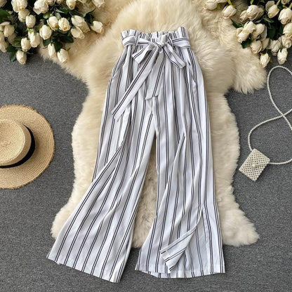 Cynthia High Waist Pants - White image