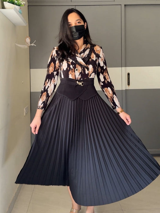 Isha Exclusive Pleated Dress