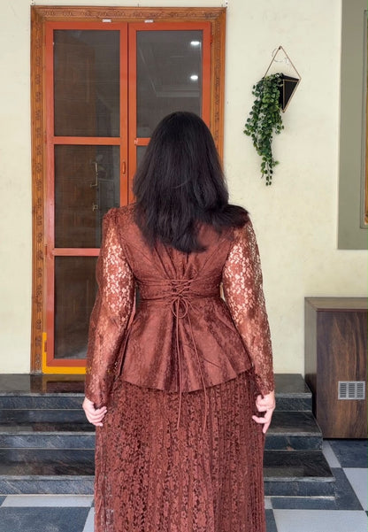 Plum Exclusive Pleated Co-Ords