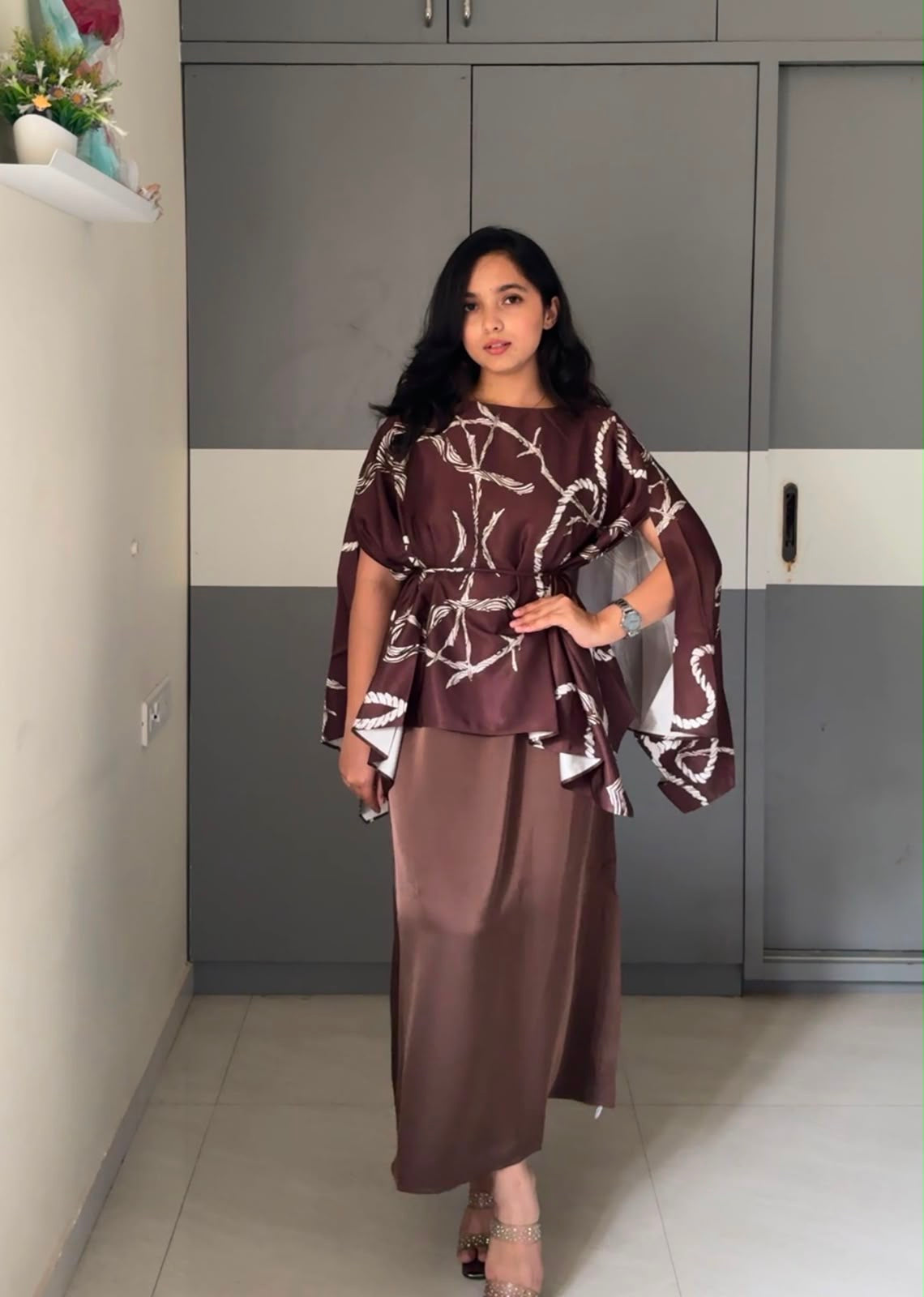 Kagu Caped Dress