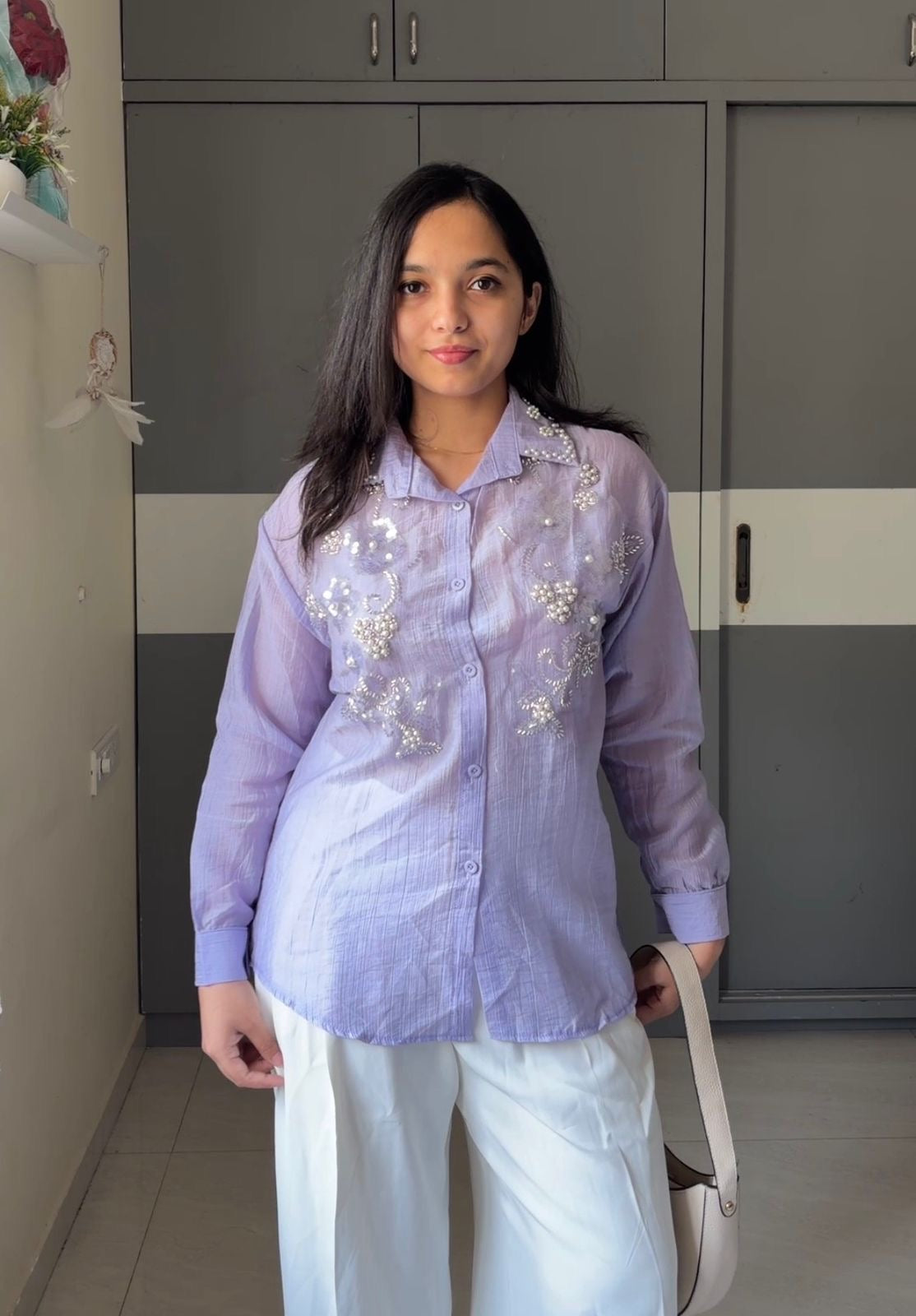 Sona Silk Handwork Shirts