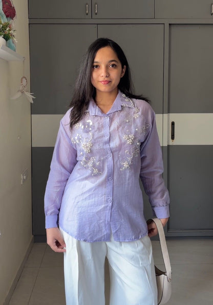 Sona Silk Handwork Shirts