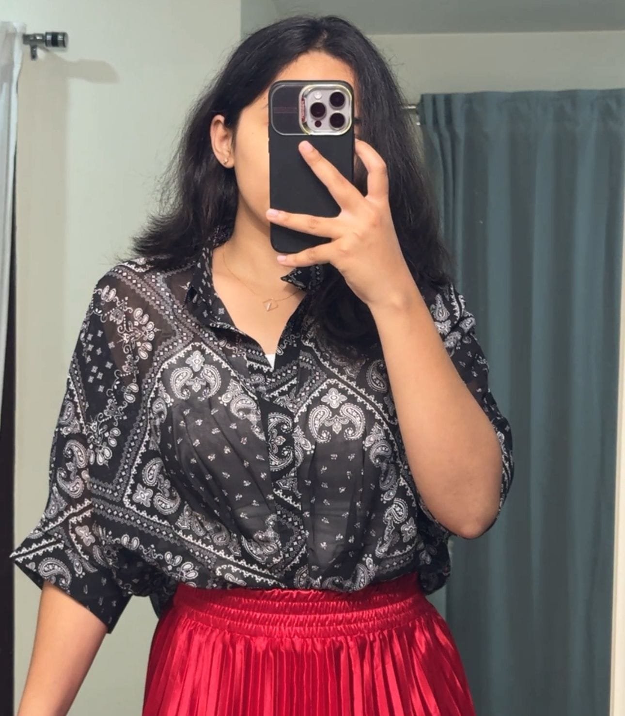 Via Chiffon Shirt Set - 4 image