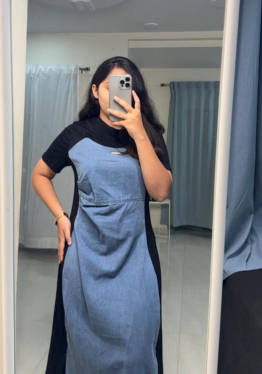 Misty Denim Dress image 4