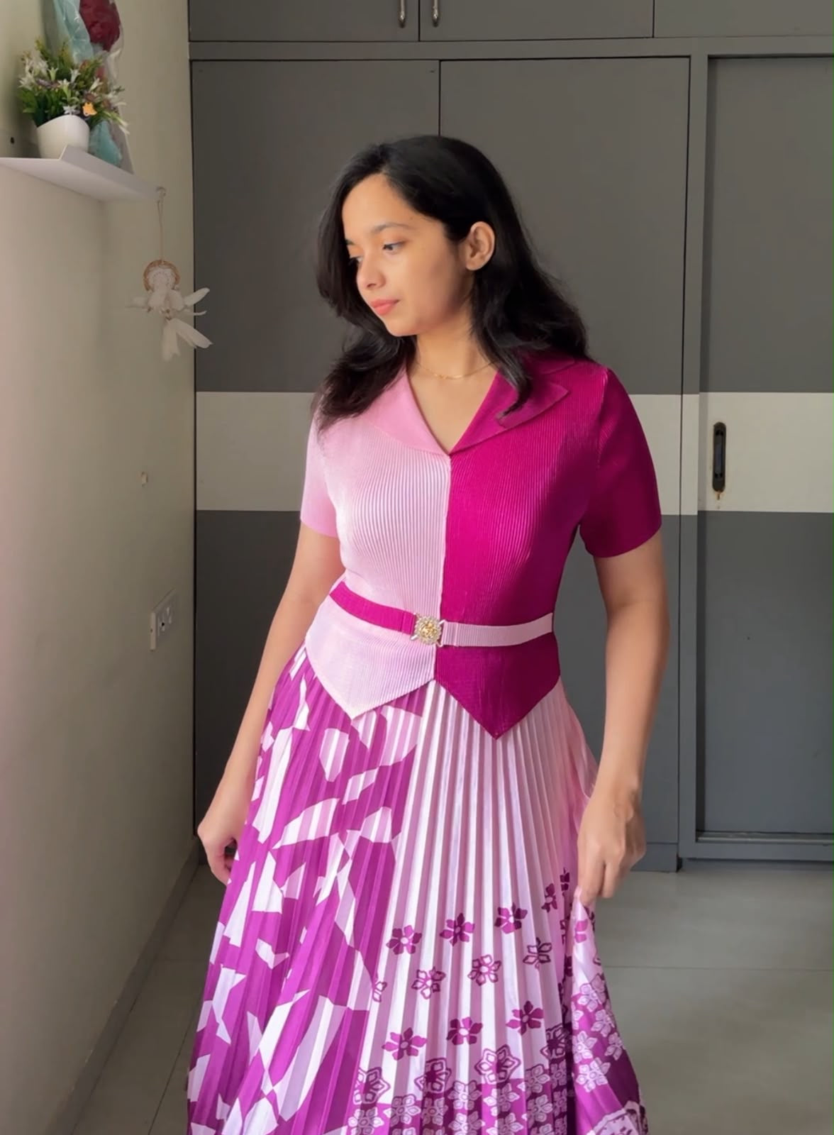 Aki Exclusive Pleated Dress