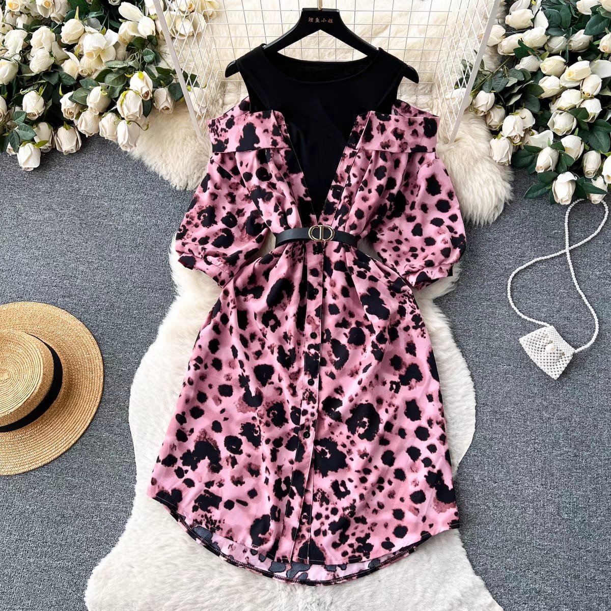 Lyle Casual Dress - Pink image