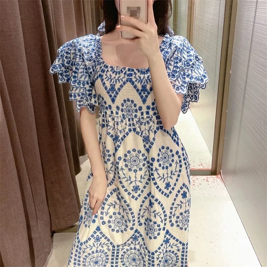 Daniel Cotton Cutwork Dress image 1