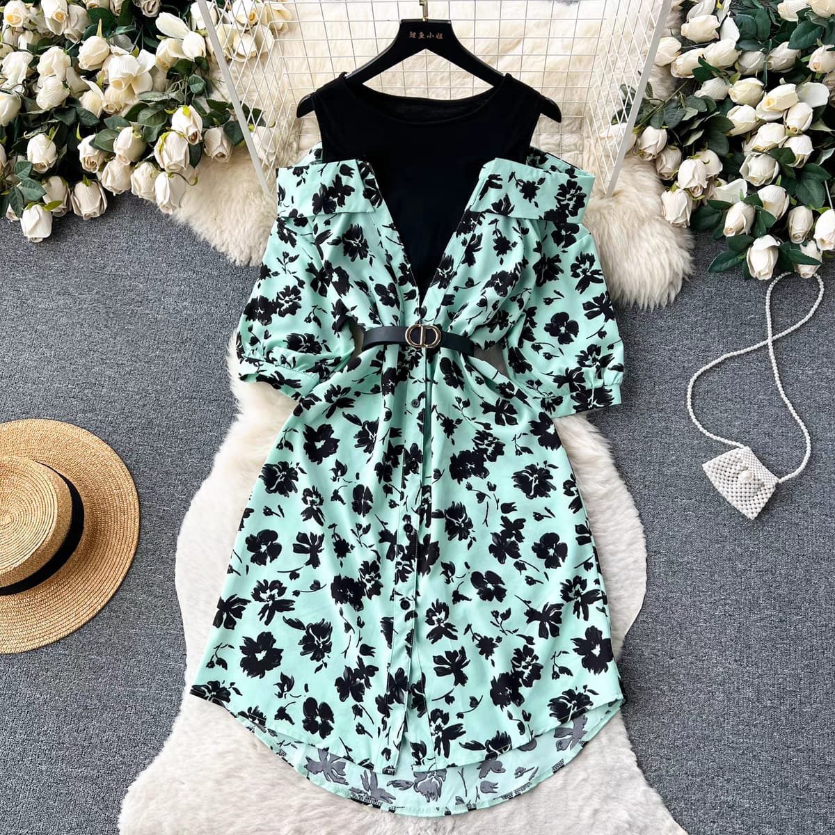 Lyle Casual Dress - Turquoise image