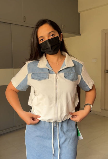 Dana Denim Patchwork Co-Ords image 4