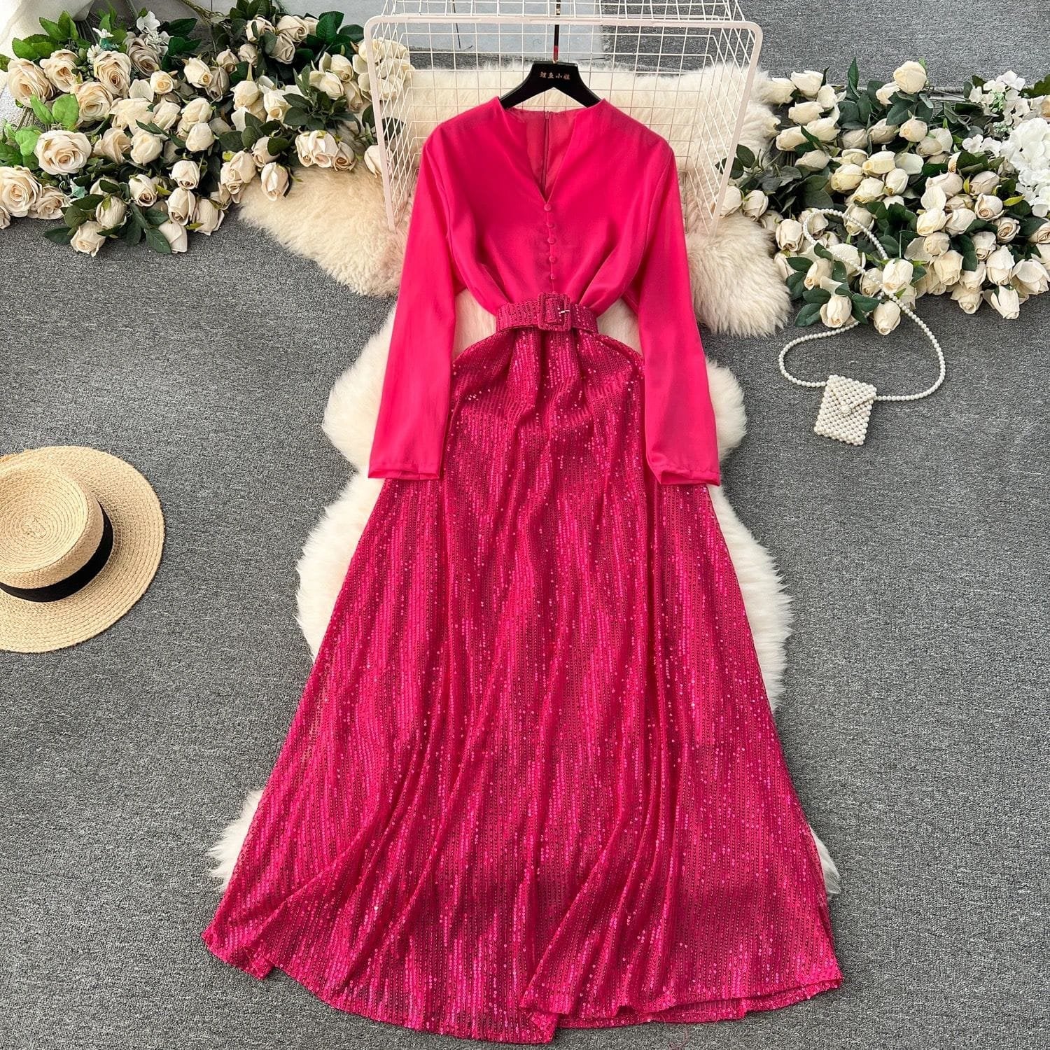 Bethany Sequin Dress image 6