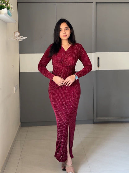 Zeva Twist Maxi Dress