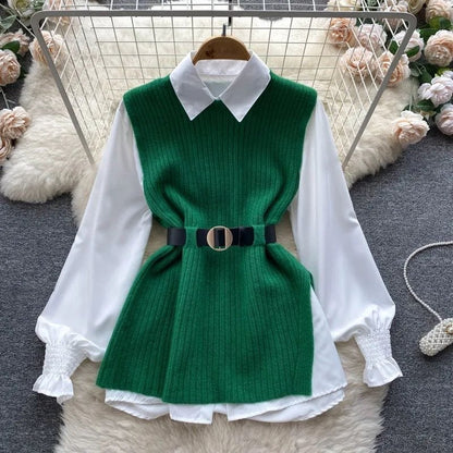 Amber Knitted Co-Ords - Green image