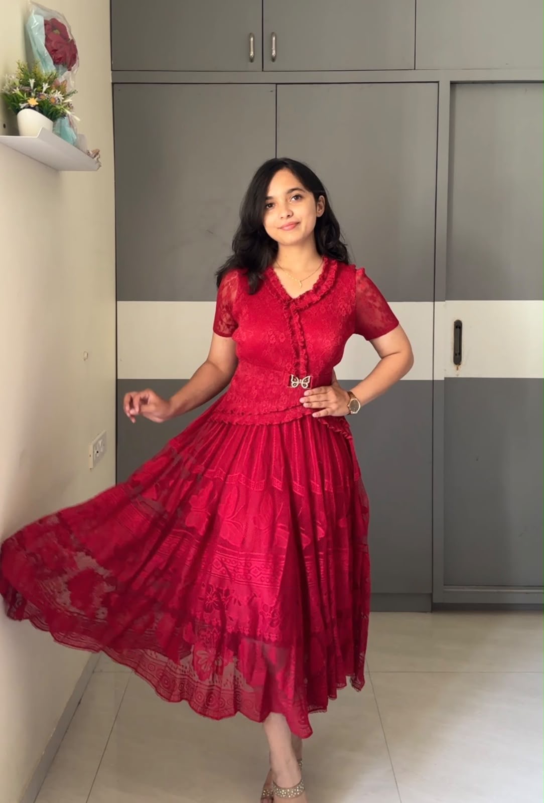 Nena Exclusive Pleated Dress