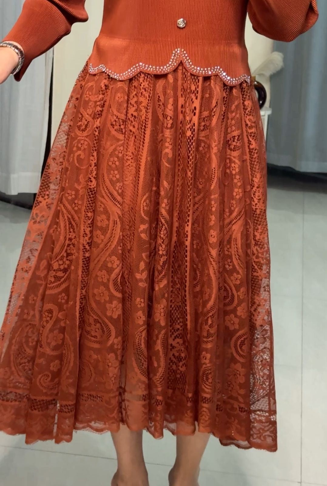 Linny Exclusive Pleated Dress