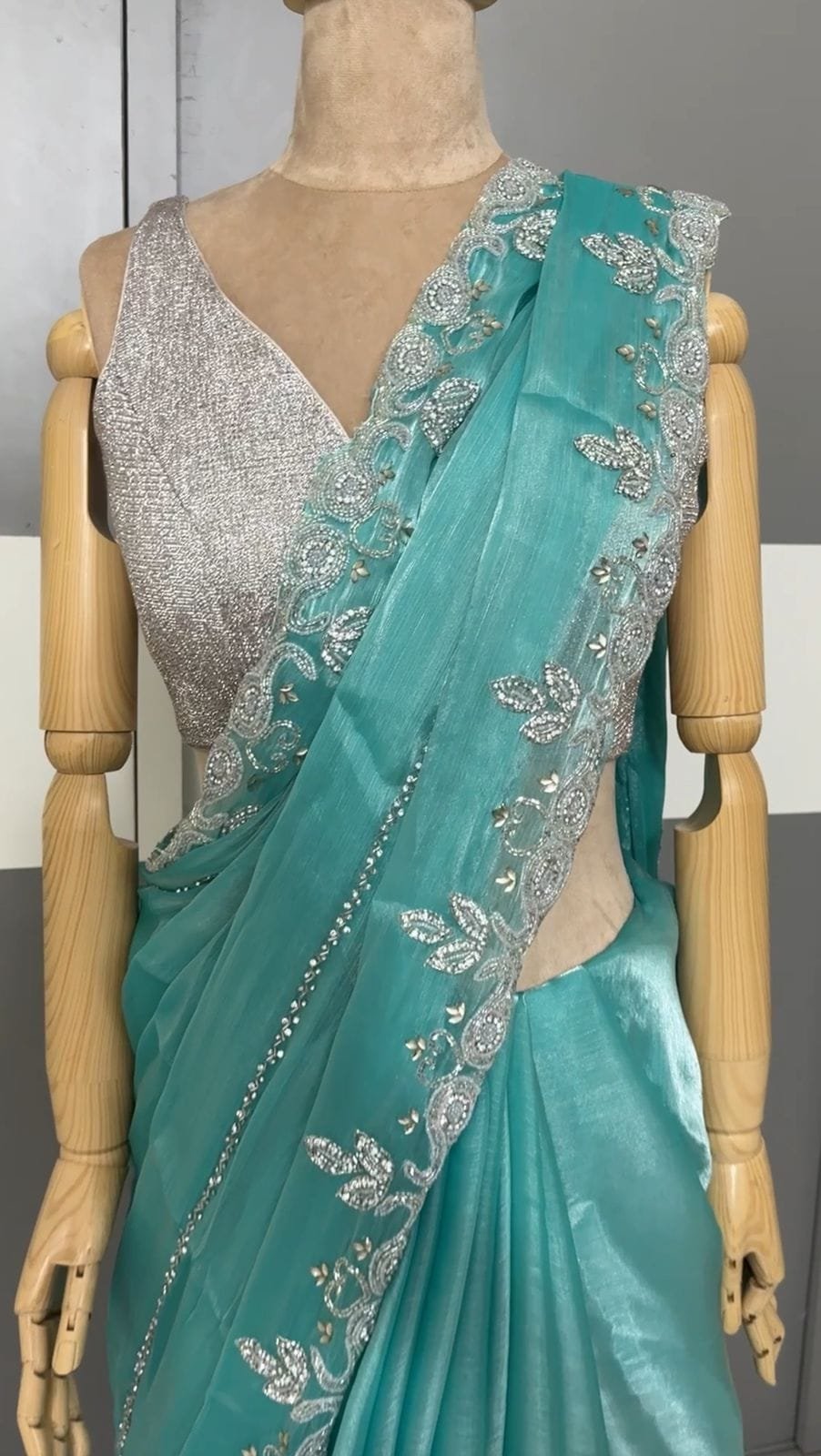 Premium Jimmy Choo Stonework Saree image 2