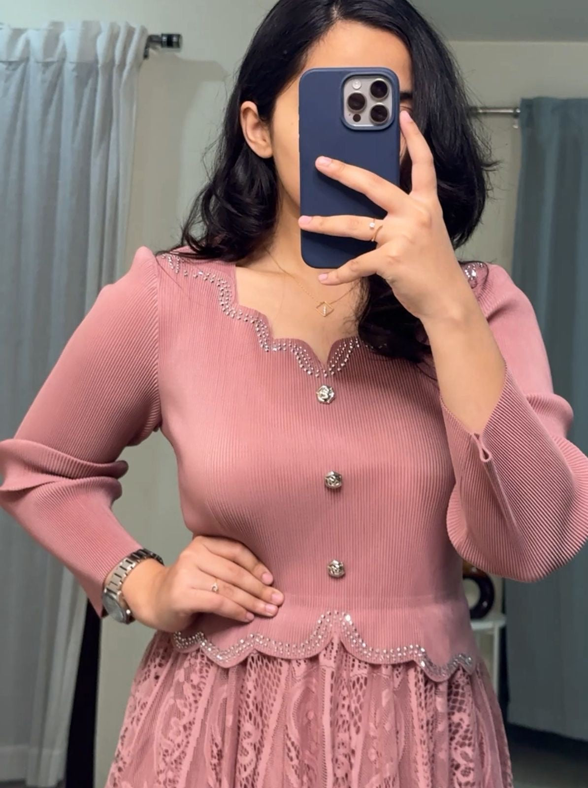 Linny Exclusive Pleated Dress