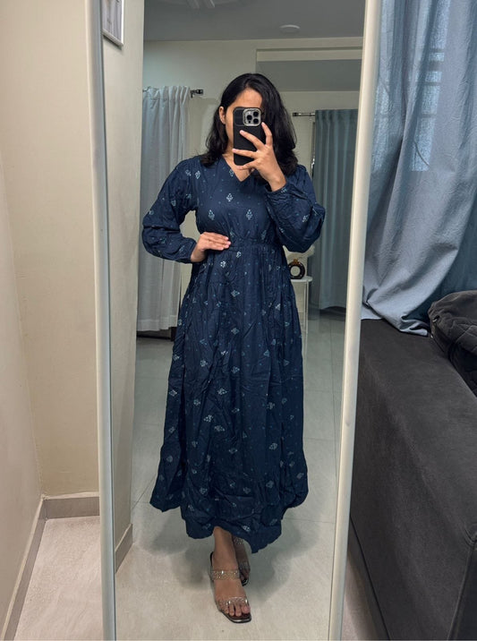 Cotton Printed Midi Dress image 0