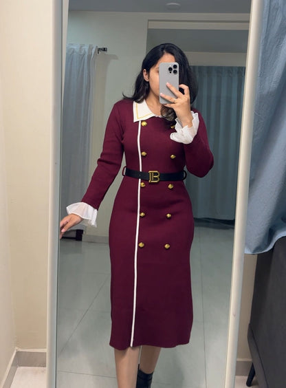 Eden Elegant Knit Maxi Dress