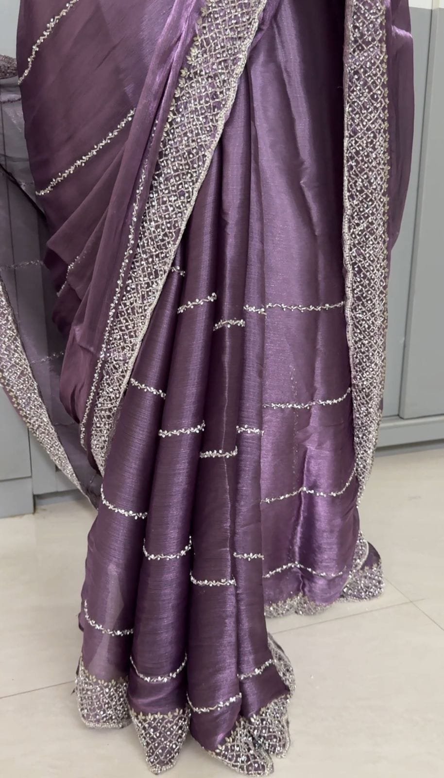 Premium Organza Silk Shimmer Sarees image 2