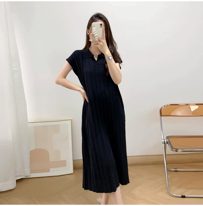 Ellie Knit Dress - Black image