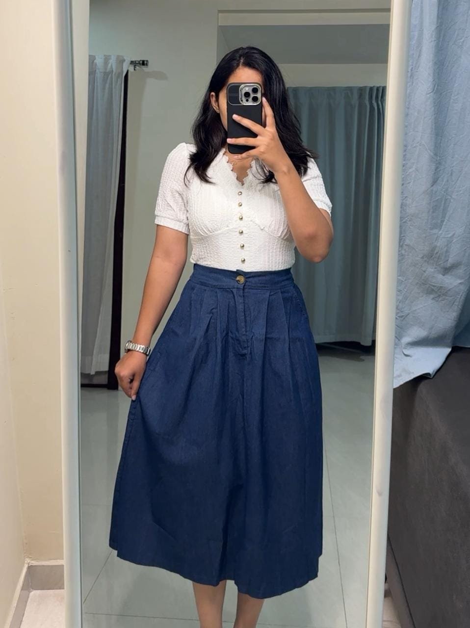 Vida Denim Skirts - 2 image
