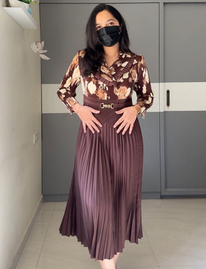 Isha Exclusive Pleated Dress