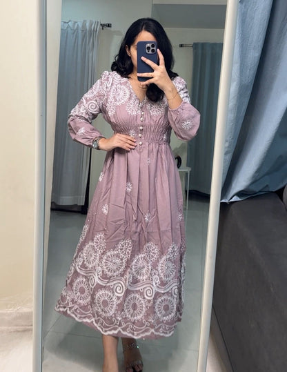 Niya Embroidered Dress