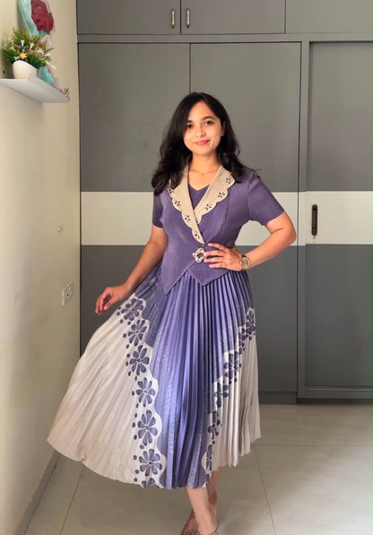 Tania Floral Pleated Dress