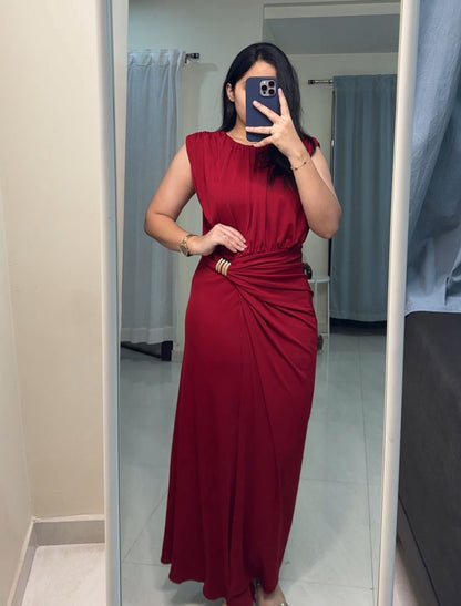 Tray Draped Maxi Dress