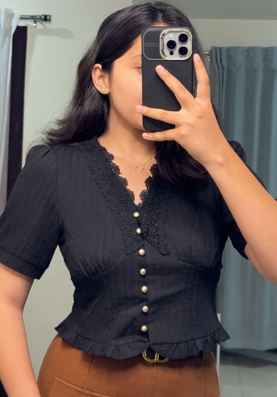 Cecil Button Down Tops image 1