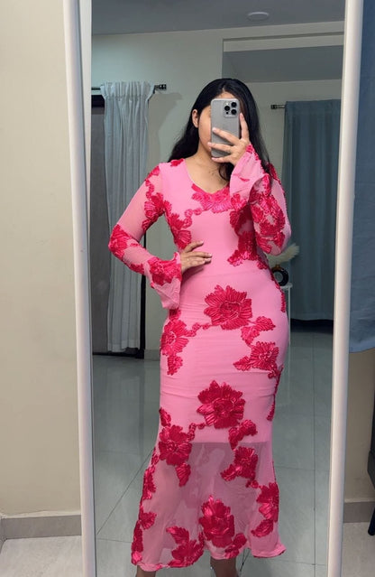 Clara Party Dress - Pink image
