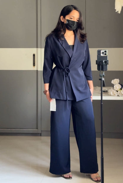 Maxine Chic Blazer Set - Navy Blue image
