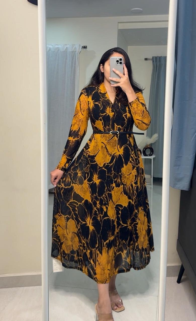 Dahlia Floral Dress - 1 image