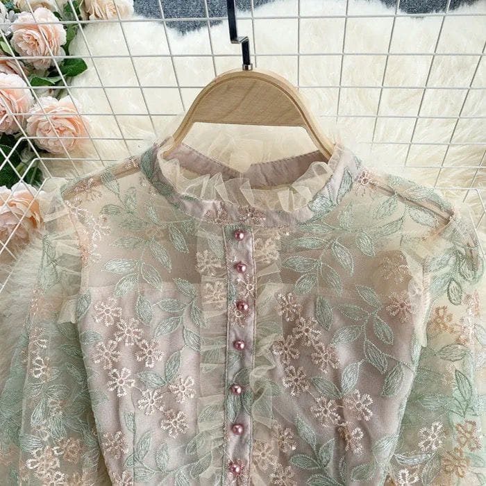 Leonia Lace Embroidered Dress image 2
