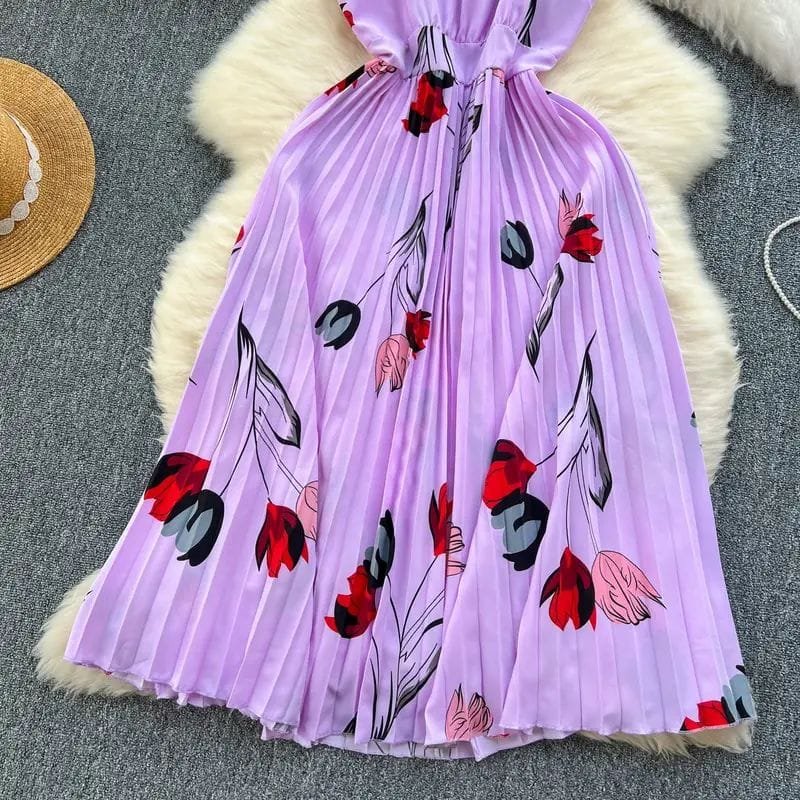 Nia Floral Pleated Dress image 2