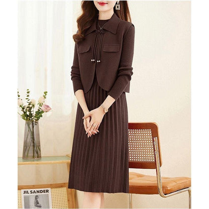 Mina Knit Co-Ords - Brown image