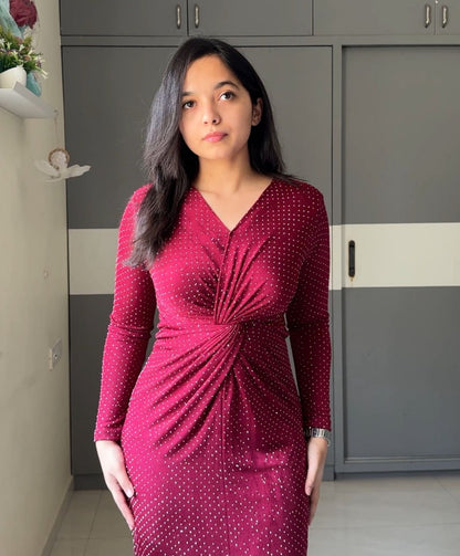 Zeva Twist Maxi Dress