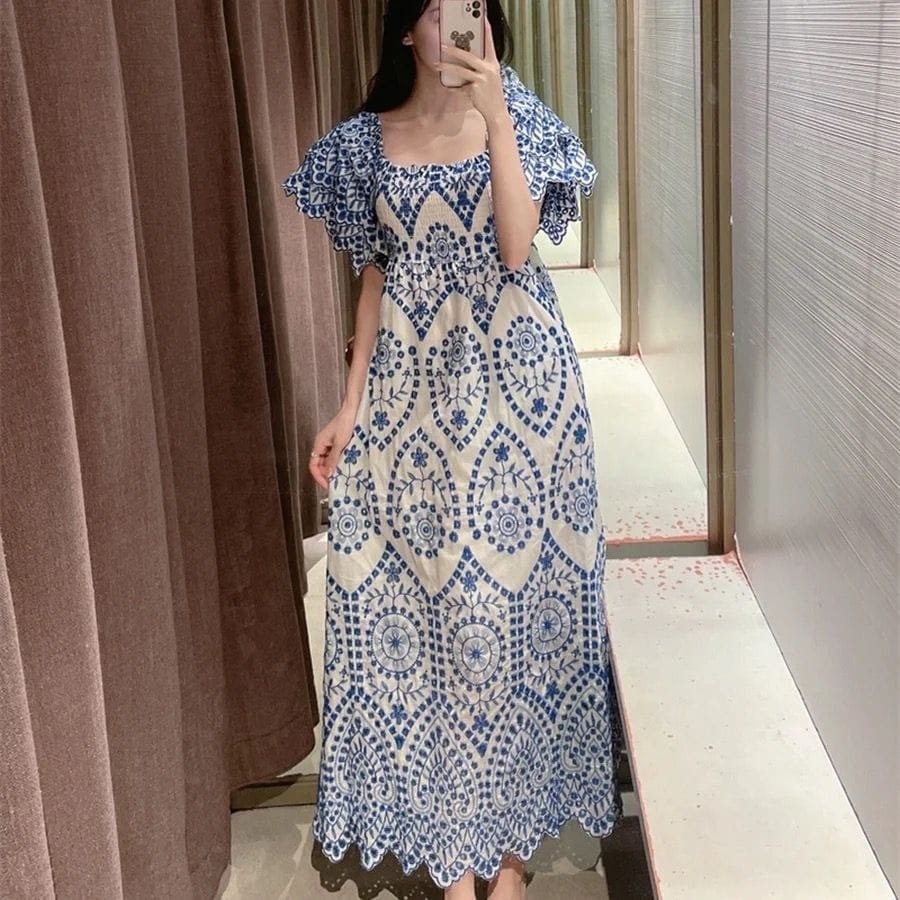 Daniel Cotton Cutwork Dress image 0