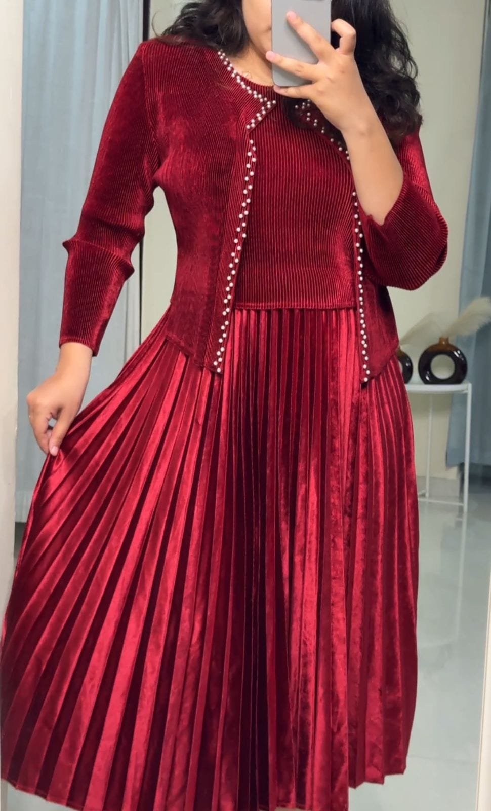 Adley Exclusive Pleated Dress image 1