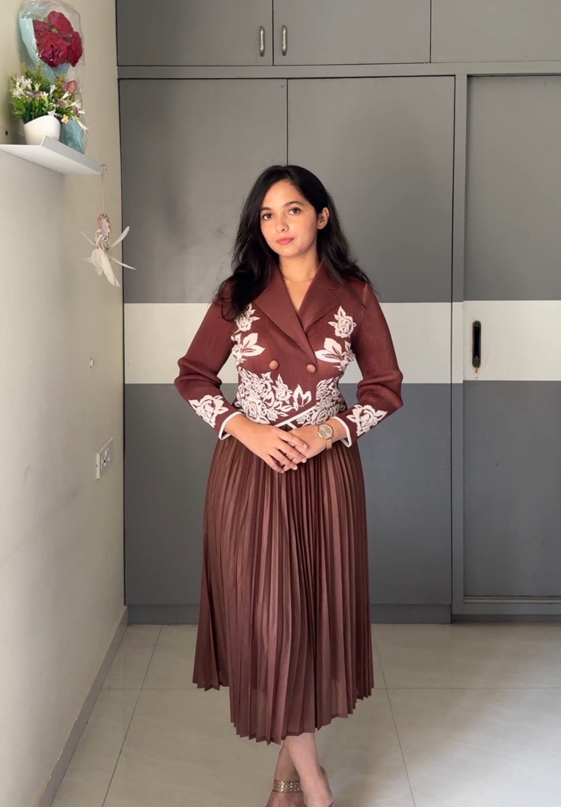 Lita Exclusive Pleated Dress