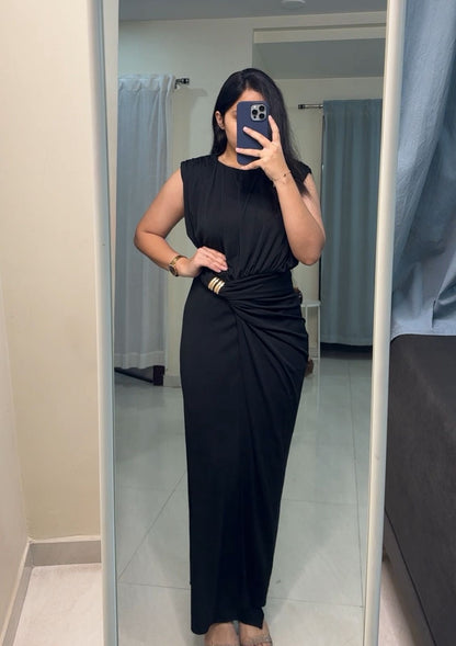 Tray Draped Maxi Dress