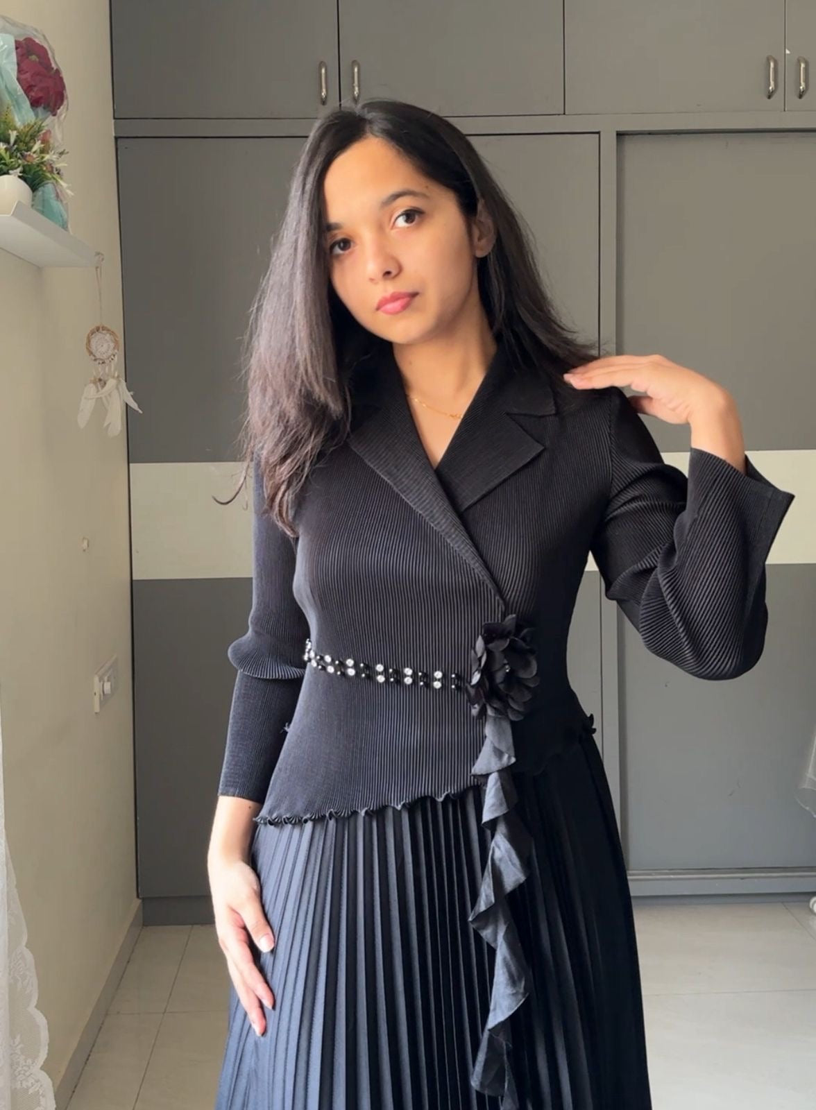Pero Exclusive Pleated Dress