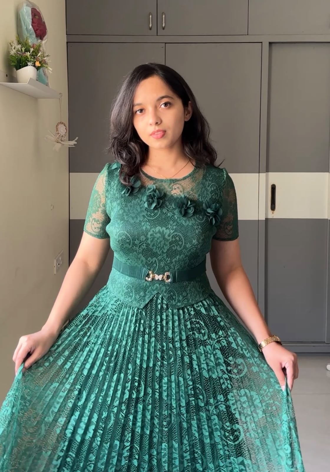 Rica Exclusive Pleated Dress