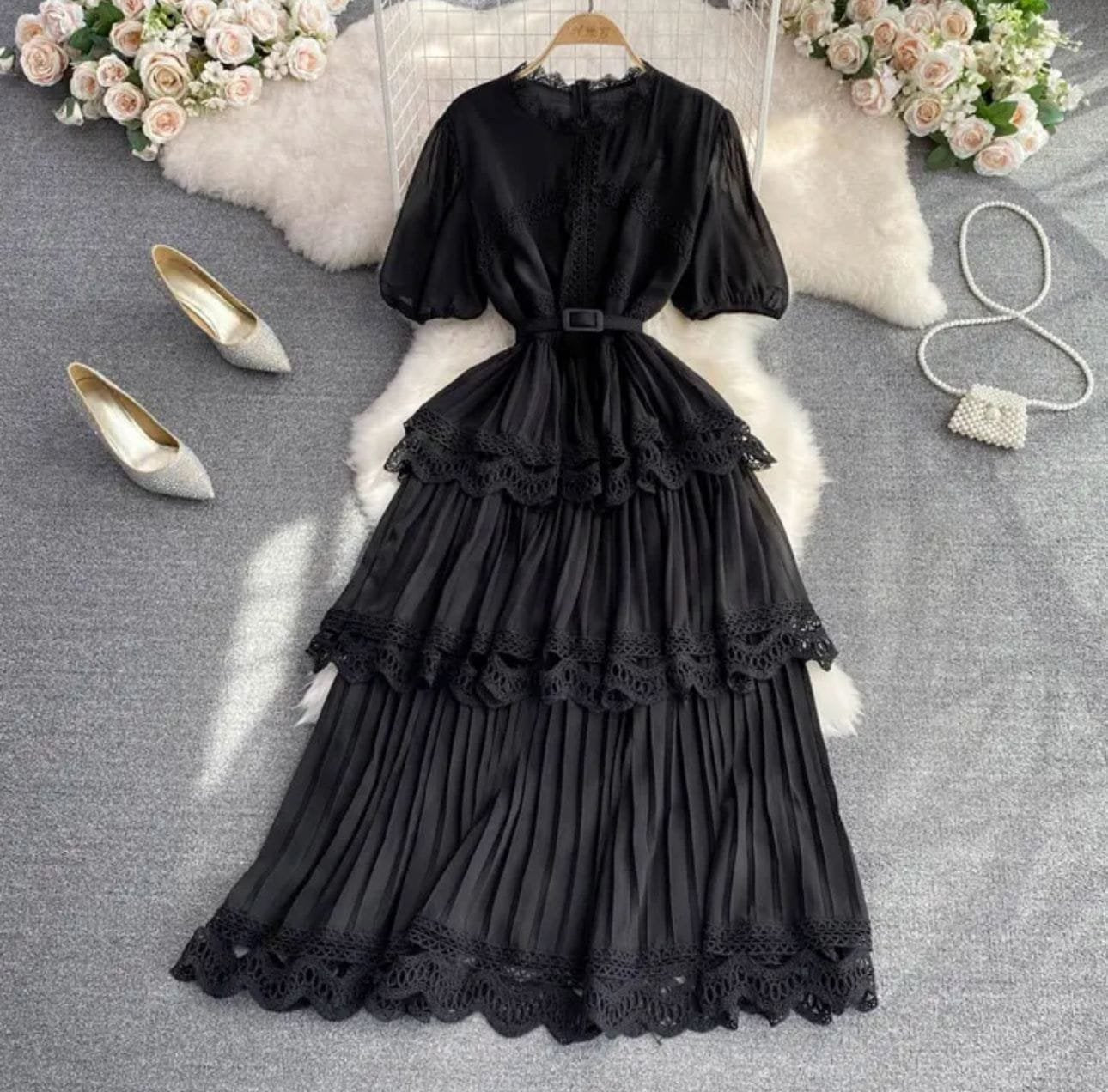 Ciela Flutter Dresses - Black image